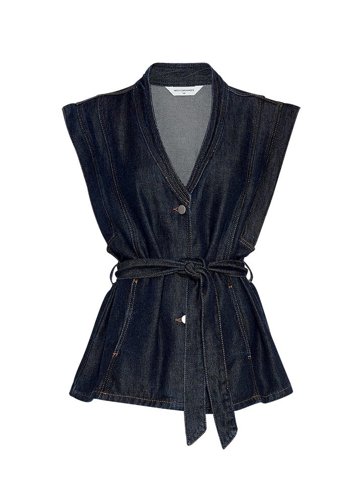 MOSS COPENHAGEN Jeansweste "Josephine Rue" in Dunkelblau - XS/S