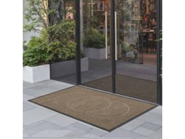 VEVOR Tapis d'Entrée, 119,4x81,3 cm, Paillasson Extérieur Intérieur Moderne Élégant, Envers Antidérapant TPE, Résistant Lavable, Attrape Poussière, Tapis de Porte pour Couloir, Balcon, Garage, Marron