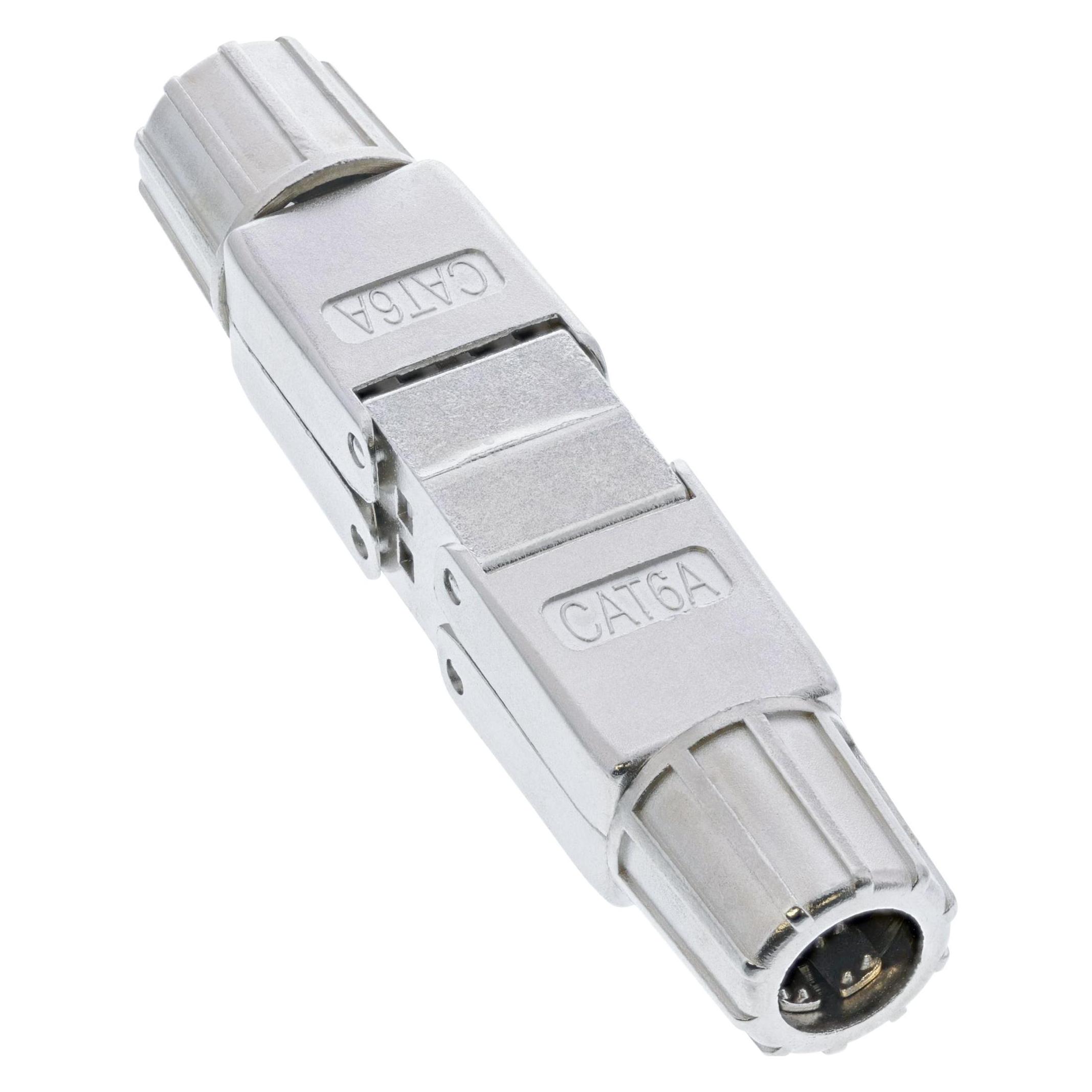 InLine Kabelverbinder Cat.6A, mit LSA-Technik, geschirmt (Kabel Verbindungsbox) (69992E)