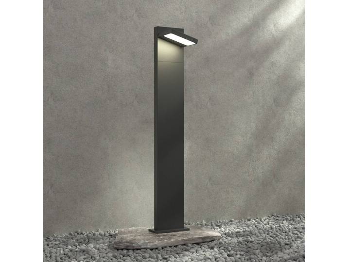 LED Wegeleuchte Silvan Lucande, schwarz, Aluminium, Modern, LED Außenleuchte