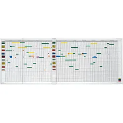 Magnetoplan, Präsentationstafel, Aktivitäten- & Urlaubsplaner, 7-Tage-Woche (200 x 75 cm)