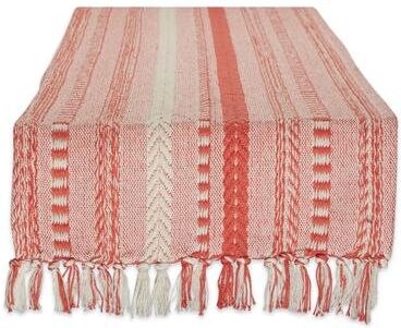 DII Black Braided Stripe Table Runner