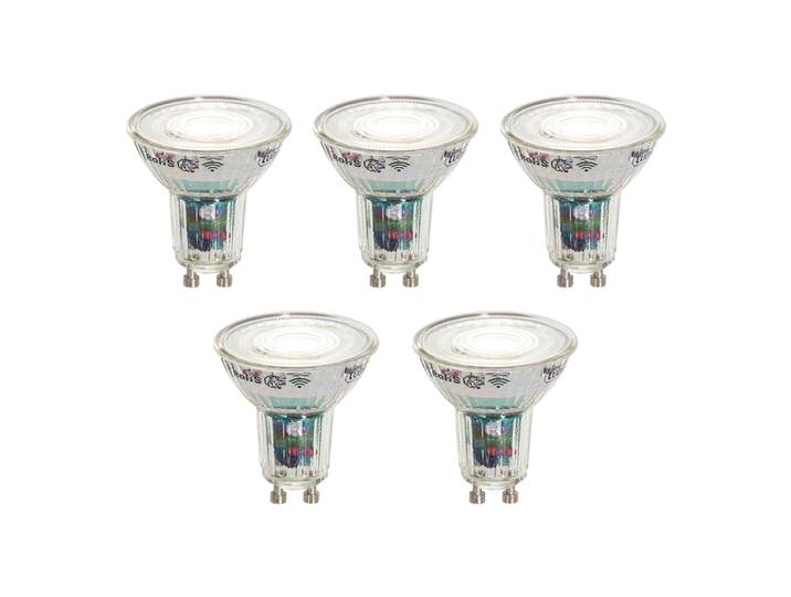 Lot de 5 ampoules LED intelligentes GU10 50 mm transparentes