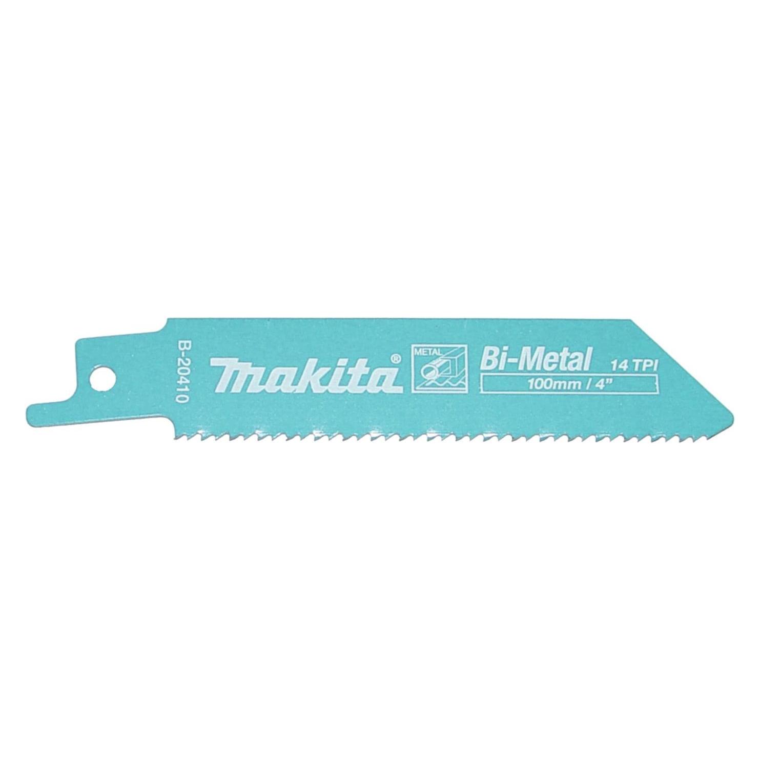 Makita B-20410 Tiesinio pjūklo pjūkleliai BiM 100x0,9mm (14tpi), 5Vnt., Metalui 3-8mm (B-20410)