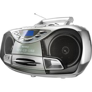 Karcher Radio RR 510N, CD, USB, Kassettendeck, Stereo, silber