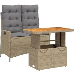 vidaXL, Gartentisch + Balkontisch, Fafonum (Bank + Tisch) (90 x 55 x 71 cm)