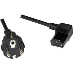 LogiLink Kaltgeräte Anschlusskabel [1x Schutzkontakt-Stecker - 1x Kaltgeräte-Buchse C13] 3.00 m Schwarz CP118