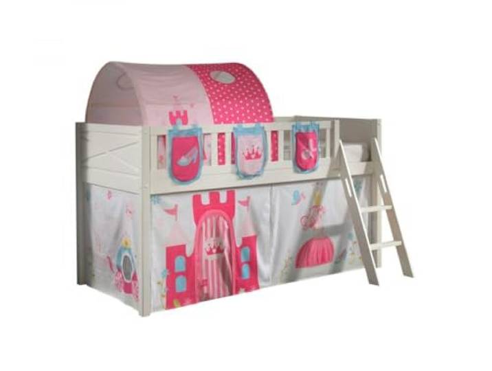 Vipack Scott Hochbett und Vorhang Princess, Tunnel und 3 Aufbewahrungstaschen