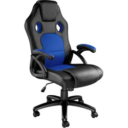 tectake Bürostuhl Tyson  Schwarz/Blau