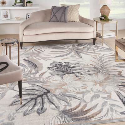 Nourison Pompeii Tropical Contemporary Bordered Area Rug