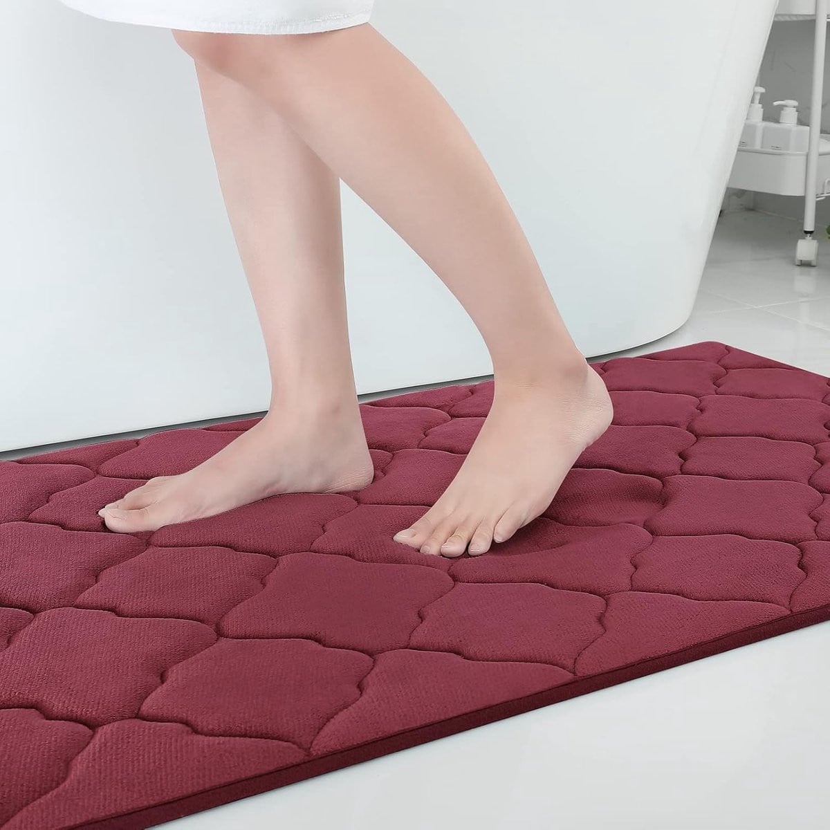 Ibenzoa Zachte en Absorberende Antislip Badmat van Traagschuim