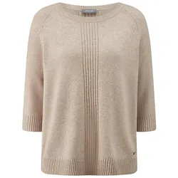 Rundhals-Pullover BASLER beige, 50