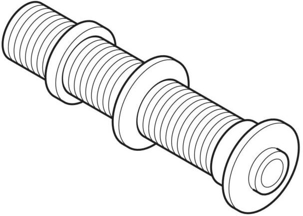 Geberit Drücker und Rosette 241887211 glanzverchromt