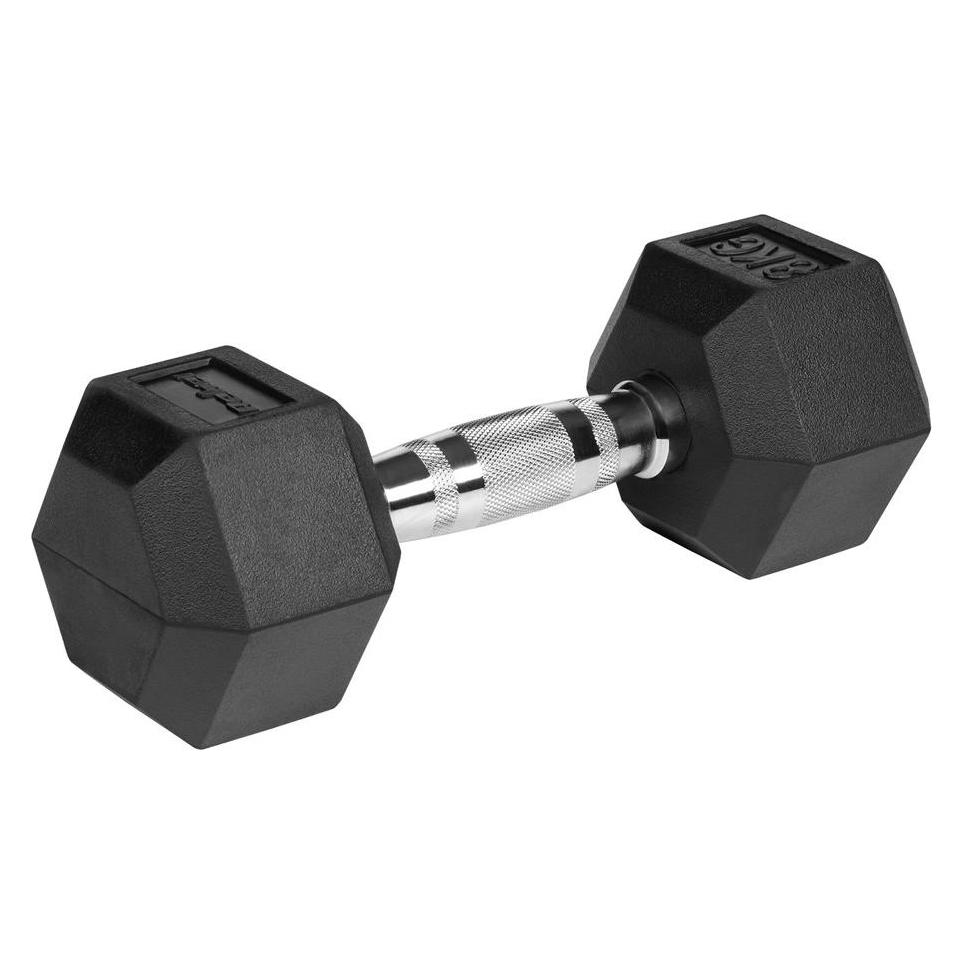 Rebel Gummierte Hanteln aus Gusseisen HEX 2x8 kg ACTIVE (RBA-2325-08)