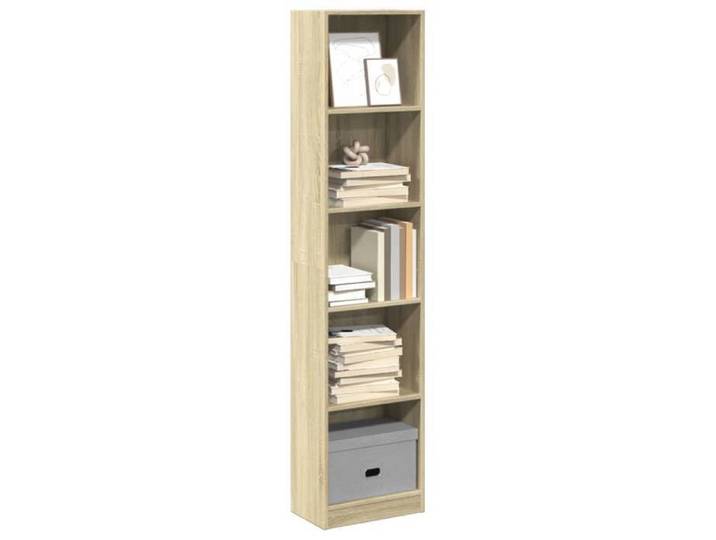 Bibliothèque chêne sonoma 40x24x176 cm bois d'ingénierie étagère à livres porte-livres support à livres armoire 857794