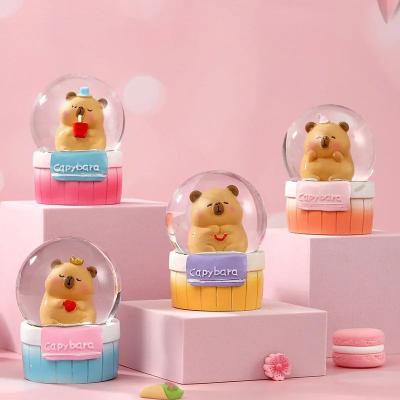 Uplifted Finds Capybara Luminous Crystal Ball   3D Mini Animal Desktop Ornament   Executive Office & Nursery Sanctuary Decor 04 Random big