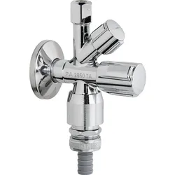 SCHELL Kombi-Eckventil COMFORT Comfort-Griff+Fettk.oberteil+RV+RB+ ASAG, Anschl.G1/2'' AG/DN 15, chrom