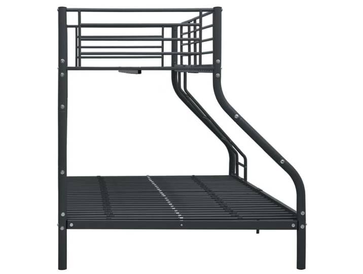 Lit 2 place 90x200cm - VIDAXL - Structure/Cadre de Lit superposé - sans matelas - noir 140x200 cm/90x200cm L162