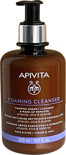 Apivita Foaming Cleanser Espuma de Limpeza Cremosa Desmaquilhante 300ml