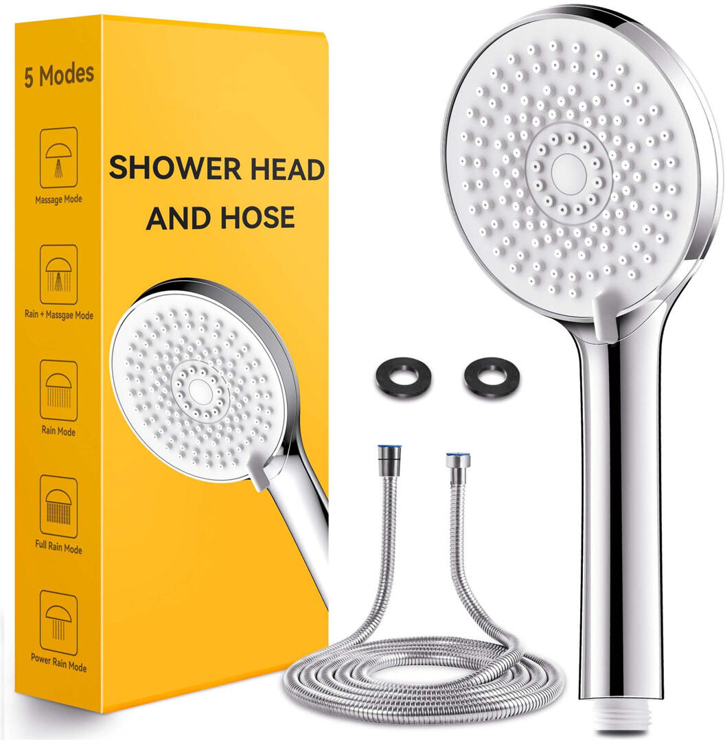 Belfry Bathroom Rain and Massage/Jet Handheld Shower Head Silver 10.5cm W