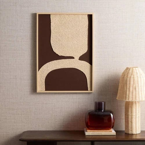NOUS Living schilderij Susanna bruin/zand B: 70 cm, H: 50 cm