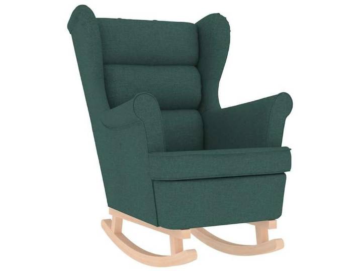 CHIC Chaise à bascule vert foncé 74x90x102 cm tissu - 74x90x102 cm 142702 S11