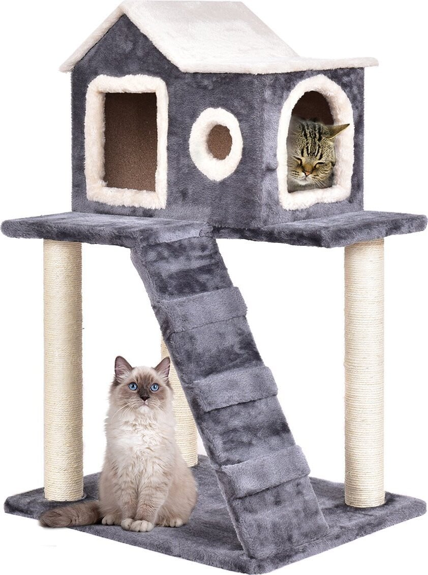 Costway Krabboom met grote holte voor katten