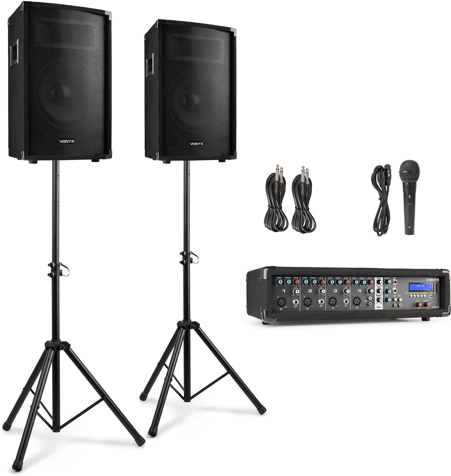 Vonyx Vx210 Volles Pa-Beschallungssystem