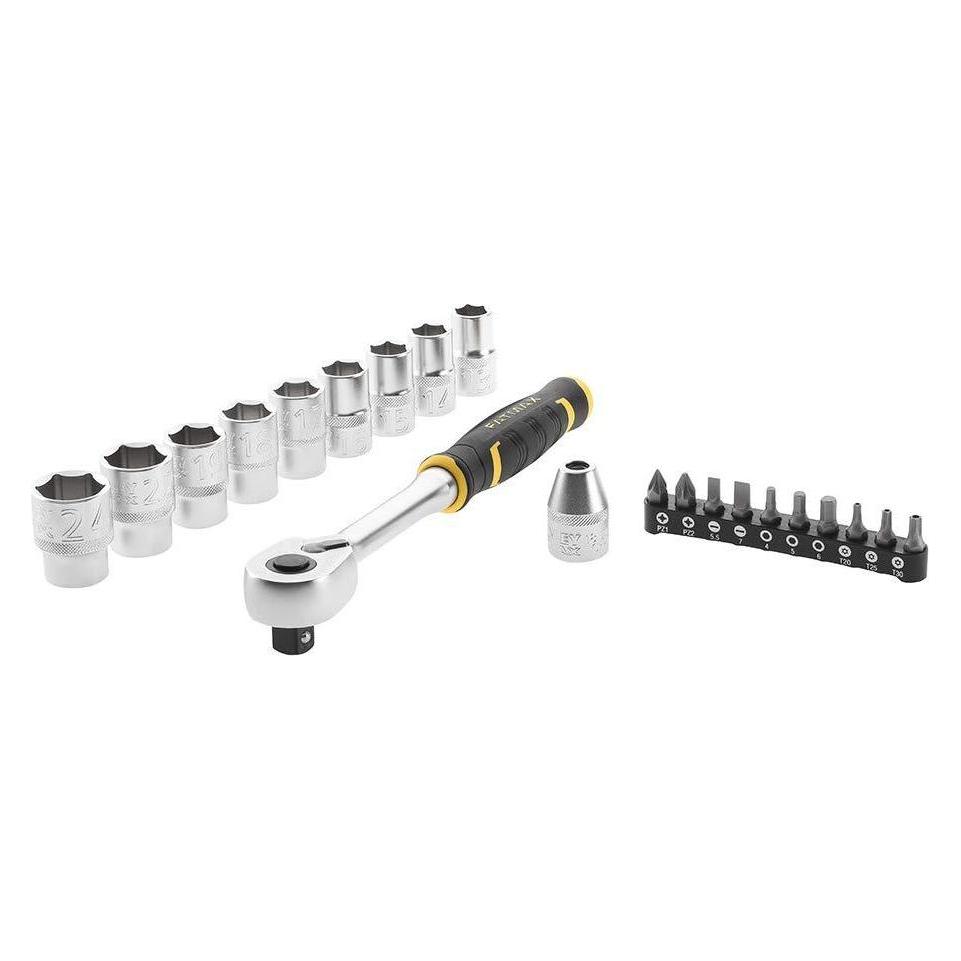 Stanley Juego de trinquete 1/2" 120 dientes + puntas (ST-FMMT82681-0)