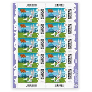 DeutschePost Briefmarken Set, 10 Stück à 95cent, Bugs Bunny, Standardbrief/Postkarte, nassklebend