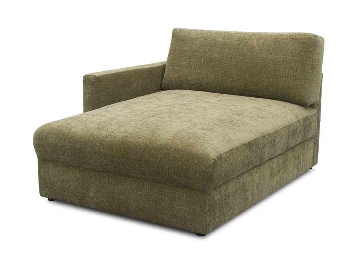 Domo Longchair »Sonderburg« links - 115x150x86cm - olivgrün -