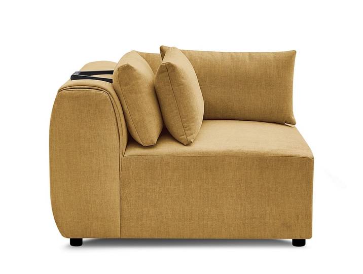 Ecke für modulare Sofas BOBOCHIC JANA Samt gelb