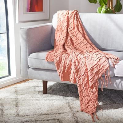 SAFAVIEH Delena 50 x 60 Inch Cotton Accent Throw