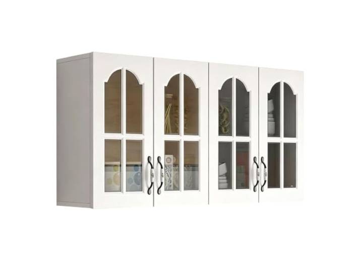 WNGJZZYC Küchen‑Wandschränke Mit Glastüren Langlebiger Aufbewahrungsschrank, Europäischer Vorratsschrank Für Küche, Esszimmer Und Zuhause(120x32x60cm/47x13x24in)