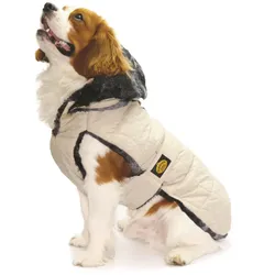 Fashion Dog Steppmantel für Hunde - Beige - 39 cm