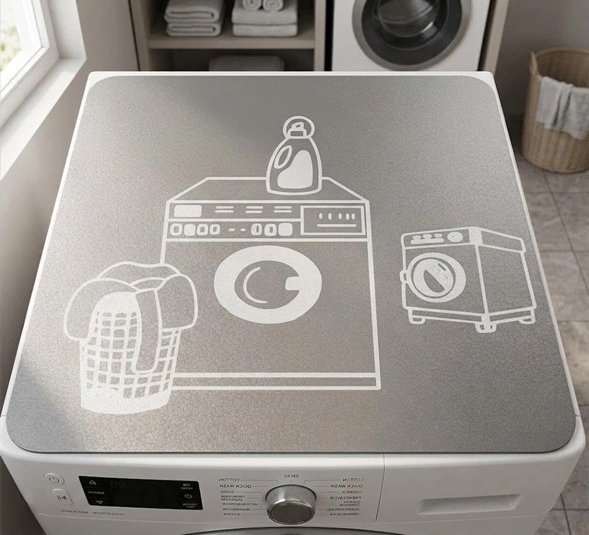 Niet-slip Wasmachine Mat, Universele Multifunctionele Bescherming, Stofdicht en Duurzaam, 60 x 60 cm