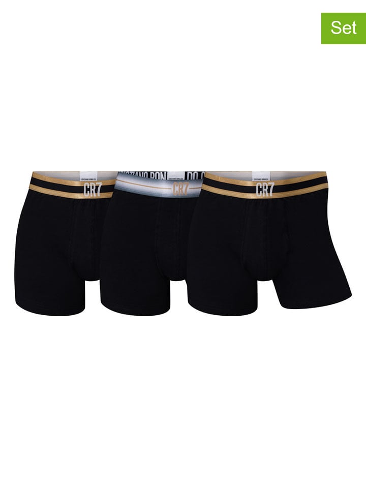 CR7 3er-Set: Boxershorts in Schwarz - XXL
