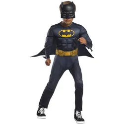 Rubies Batman Muskel Deluxe Kostume (3-7 år)(Str. 122/S) (S)
