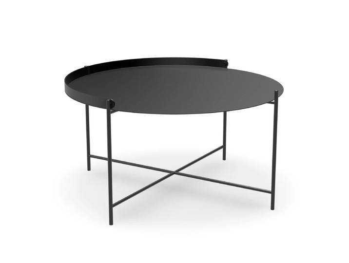 HOUE - EDGE Beistelltisch Ø76, schwarz