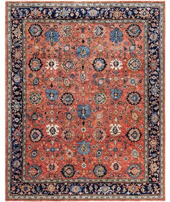 Overton "Serapi One-of-a-Kind Hand-Knotted Area Rug - Red - 8' 3"" x 10' 2"""