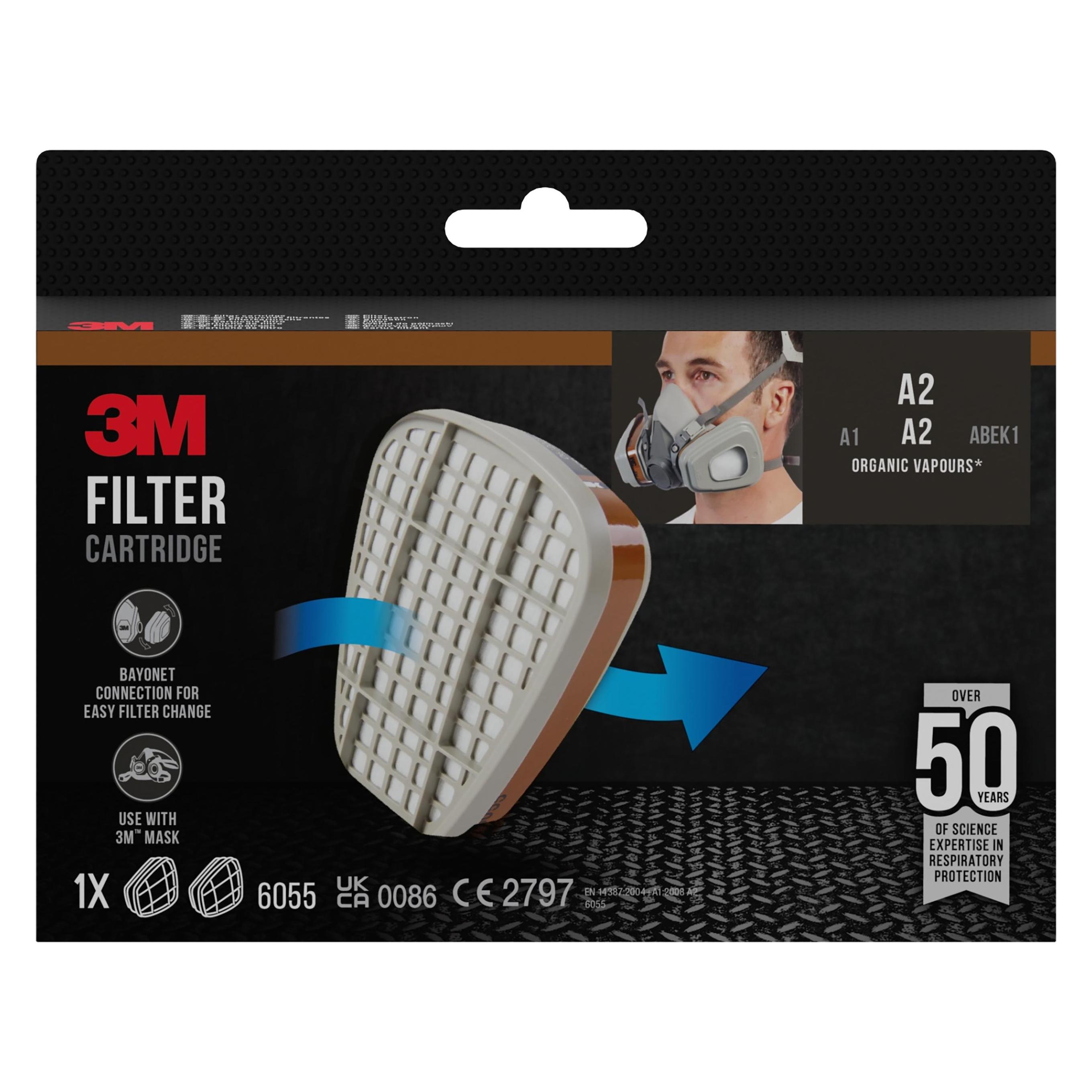 3M Filterpatrone (A2, 2x) (6055PRO1)