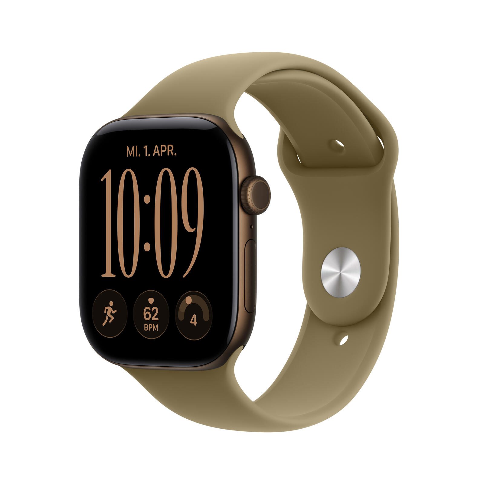 Apple Watch Series 12 Aluminium (GPS) 46mm Dunkelbronze MJEU4ZR/A
