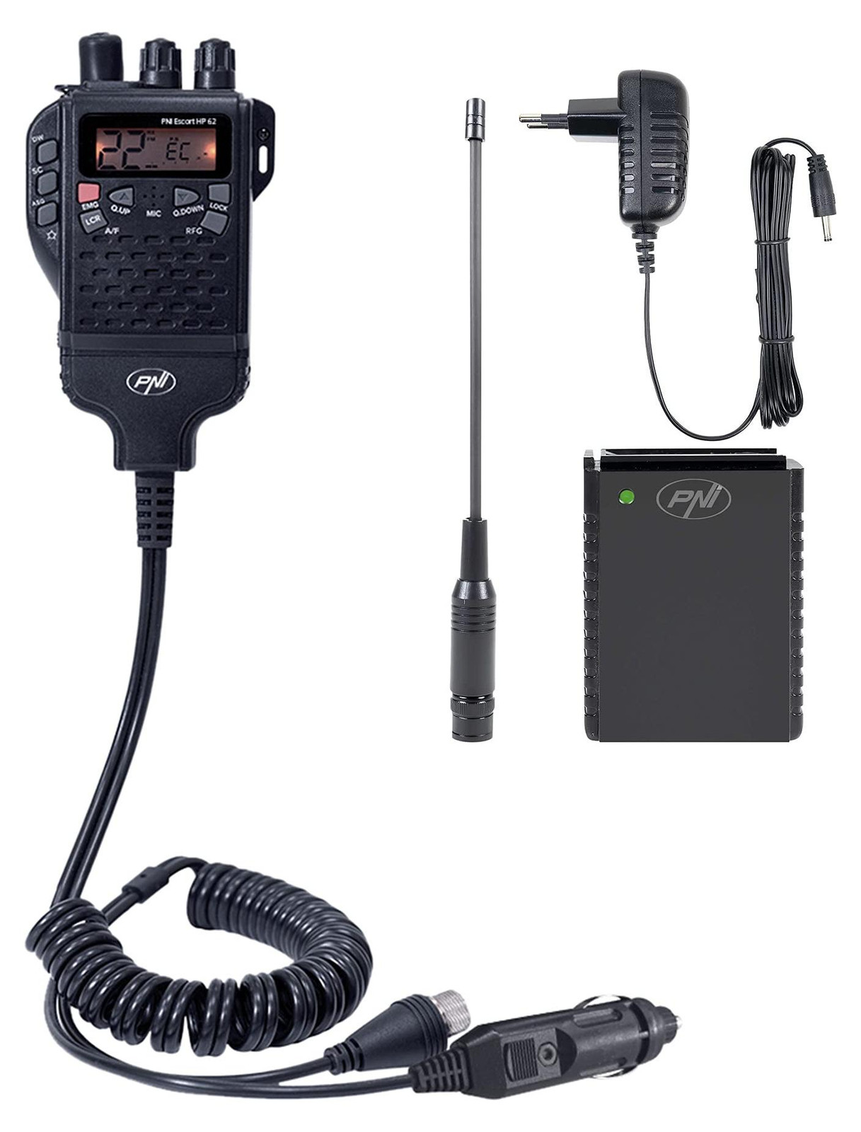 PNI Escort HP 62 CB-radio met PNI PB-HP62 accessoirekit