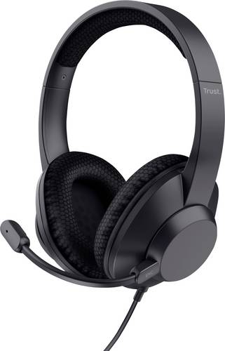 Trust Trust Ayda Max - Headset - On-Ear - kabelgebunden Kopfhörer-Audiochip kabelgebunden Schwarz Noise Cancelling