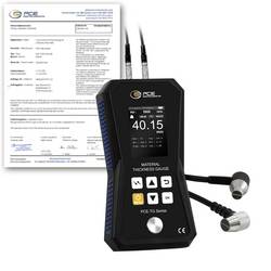 PCE Instruments Materialdickenmessgerät PCE-TG 150A-ICA inkl. ISO-Zertifikat 1...300mm Sensor 5 MHz Ø6mm 5 MHz Ø10mm