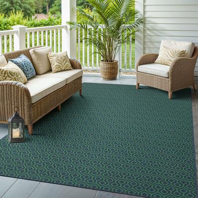 Style Haven Martinique Geometric Lattice Indoor Outdoor Area Rug