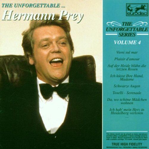 Hermann Prey - The Unforgettable - Vol. 4 (Hermann Prey) - Preis vom 09.10.2026 07:28:09 h