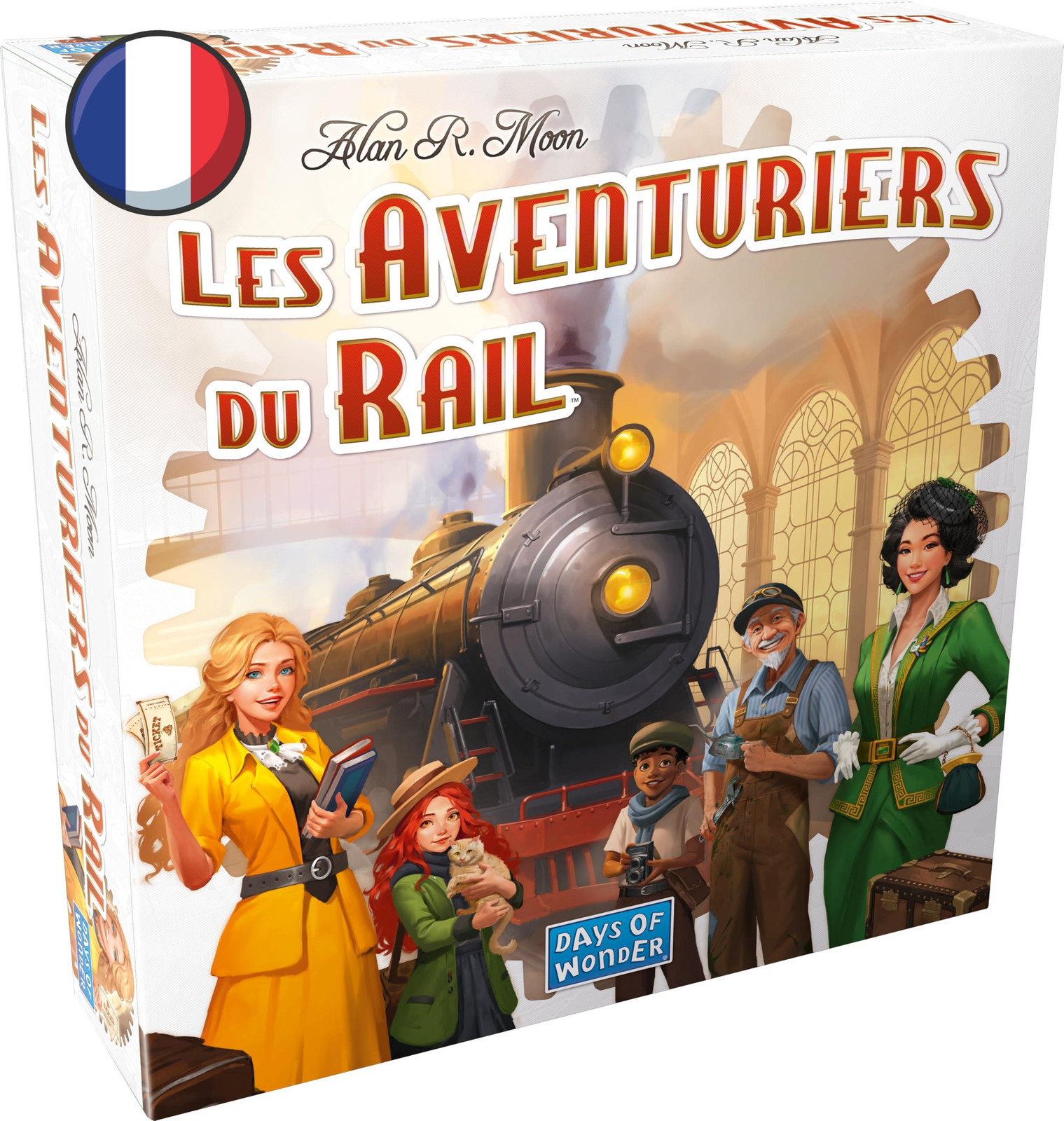 Asmodee - De Avonturiers van het Spoor: USA – Basisspel, Nieuwe Editie