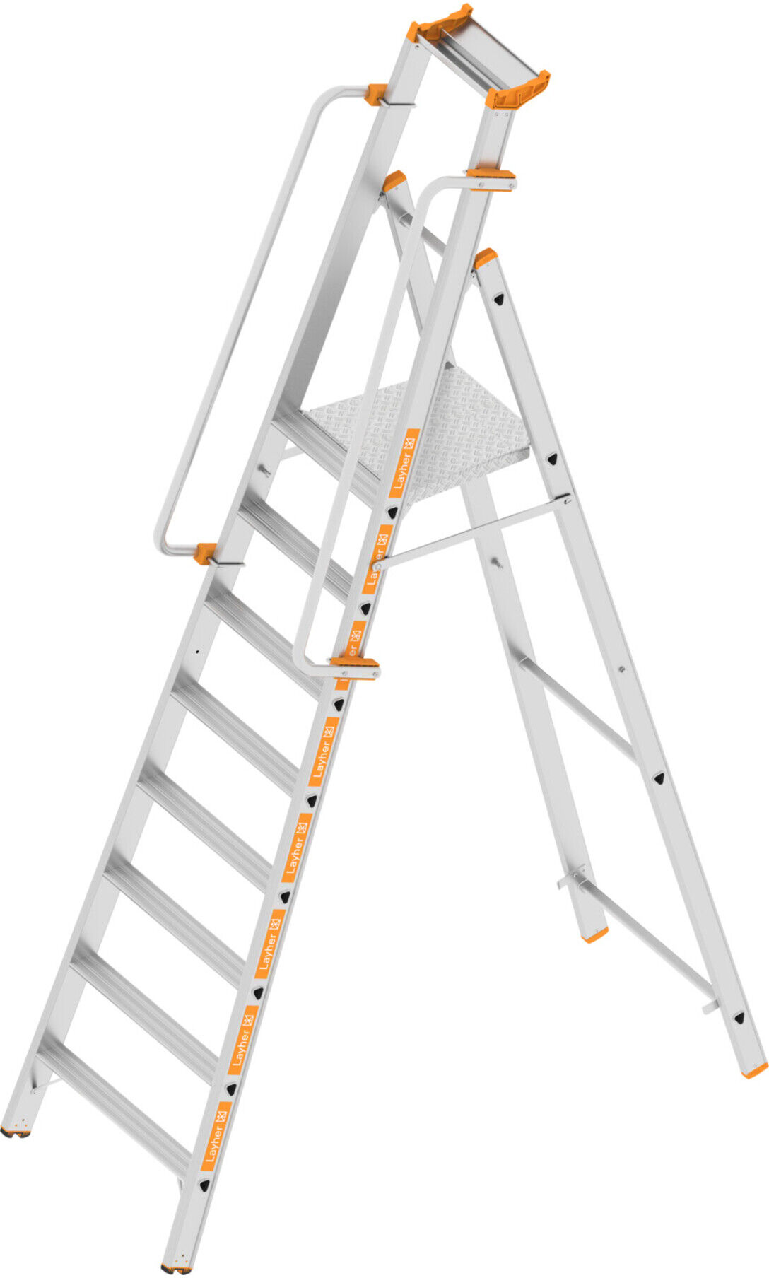 Layher Plattformleiter TOPIC 1074.5 8 Stufen konisch (1074508)