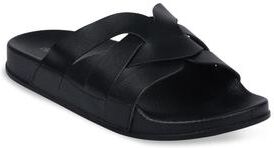Women's Braided Criss Cross Pool Slide Sandal by GaaHuu in Black (Size M(7/8))